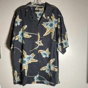 Nautica 100% Silk Hawaiian button down shirt Men’s XL